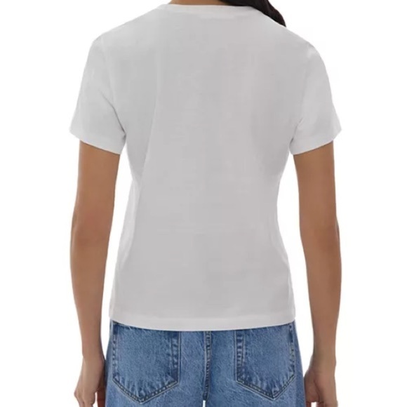 NWOT Helmut Lang Cotton Logo Tee in Ivory - Women’s Size S/Men’s Size XS - Picture 7 of 14